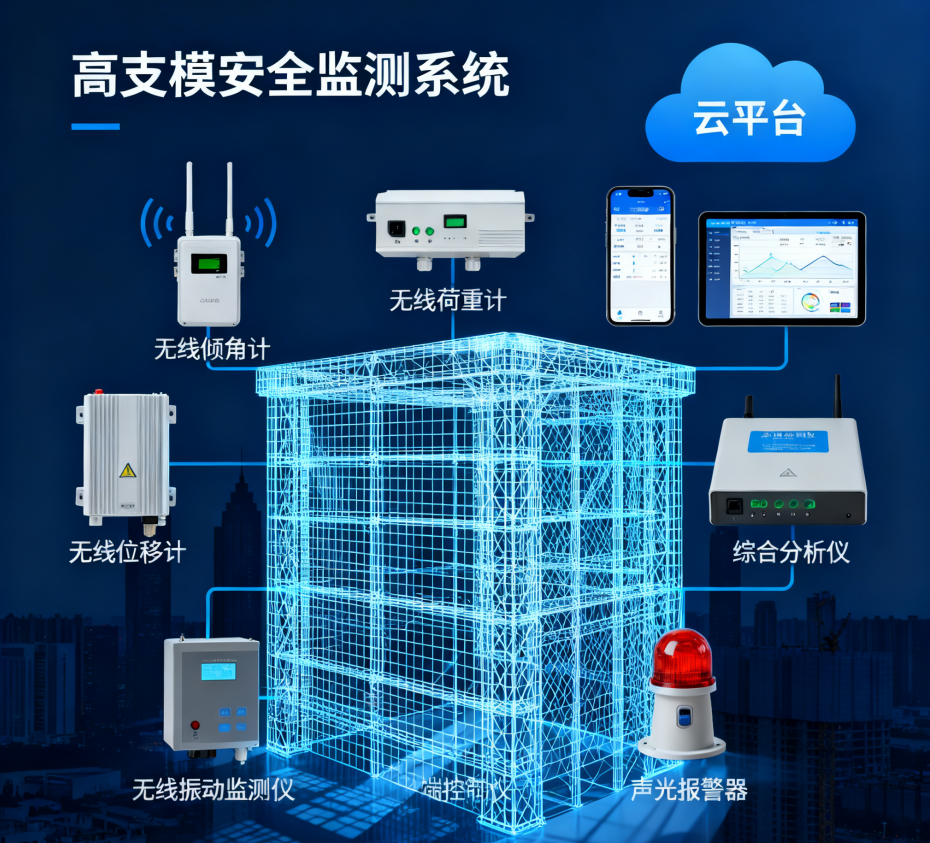 高支模监测、脚手架监测、内容、系统、解决