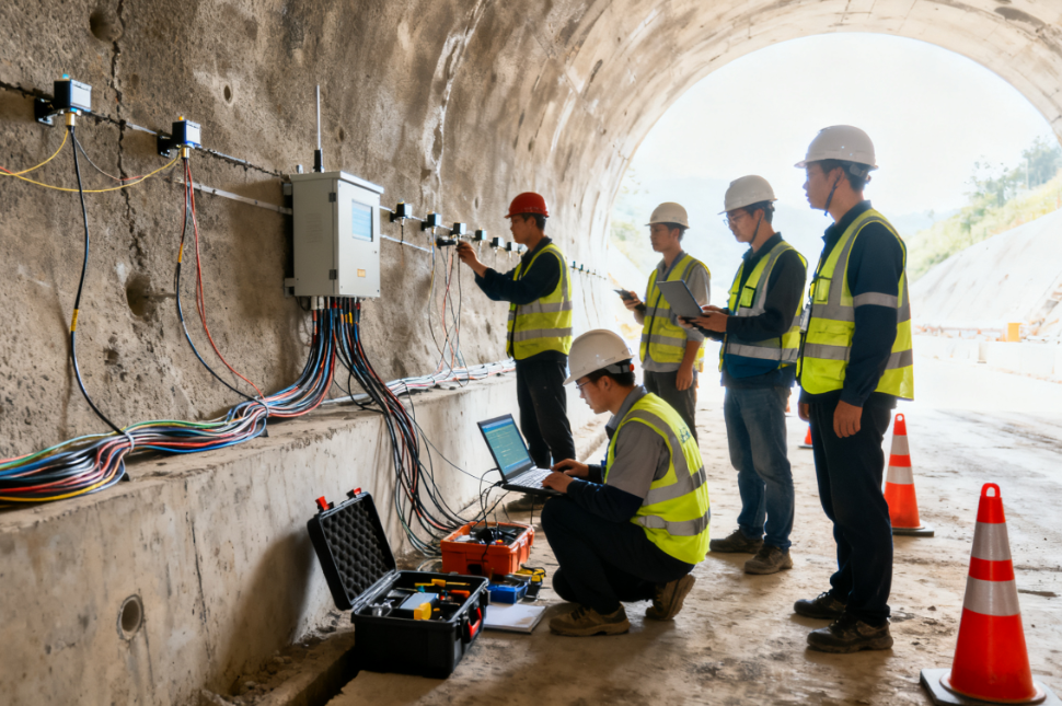 某山区高速公路长隧道在线自动监测案例